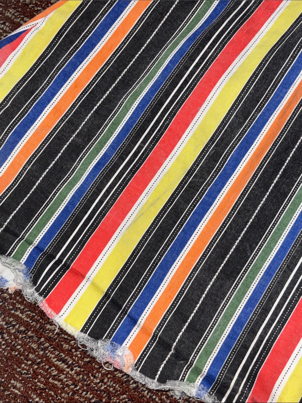 Lucky & Blessed striped multicolor bell bottom jeans western cowgirl big bell 6 - Picture 7 of 16